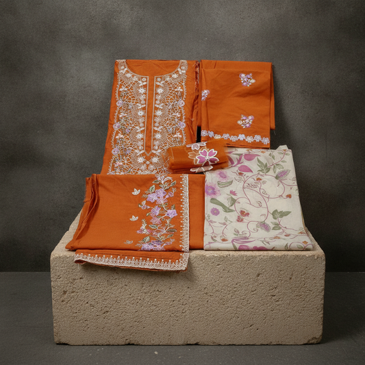 Nureh Riaz Arts Luxury Embroidered 3pc-5