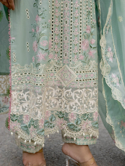 Pakistani Designer Dress luxury Lawn Suites available at WirsaFabric