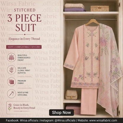 Detailed editorial flat lay of Nureh luxury embroidered lawn suit and dupatta