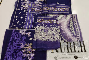 Nureh Riaz Arts Luxury Embroidered 3pc - Design 4