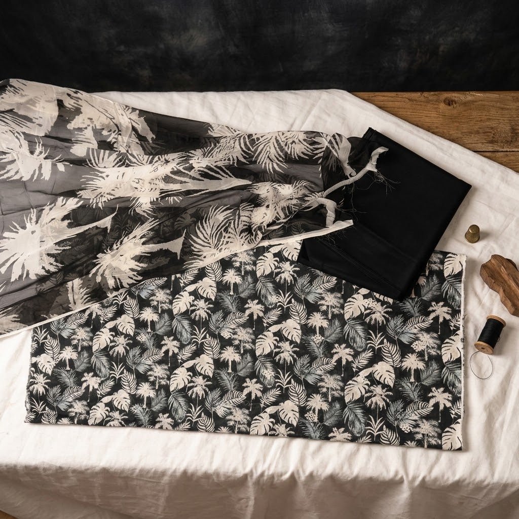 Bareeze Embroidered 3pc Suit with Printed Chiffon Dupatta - Design 26 - Unstitched 3Pc - wirsa fabric