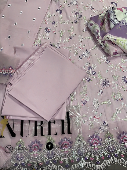 Nureh Riaz Arts Luxury Embroidered 3pc - Design 10