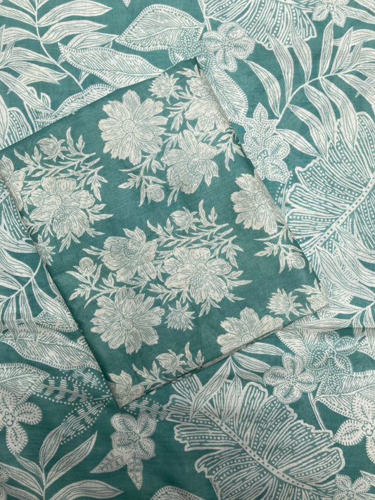 Beechtree All-Over 2-Piece Unstitched Lawn Suit – Teal Green