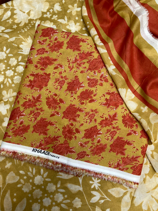 Khaadi 3-Piece Unstitched Lawn Suit