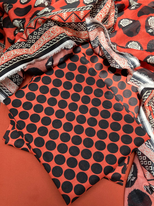 Beechtree 3-Piece Unstitched Lawn Suit
