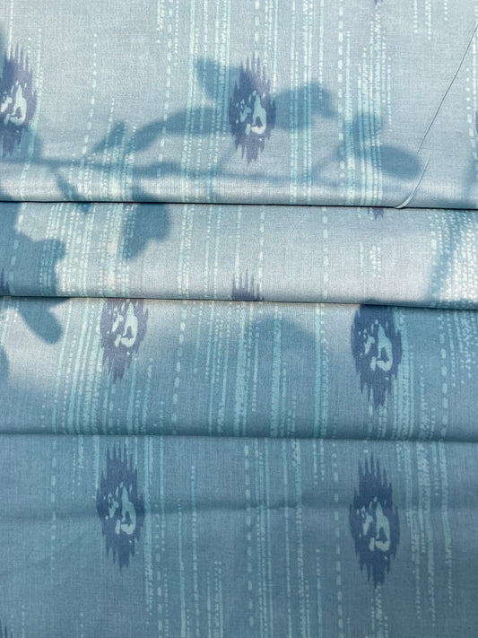 Beechtree All-Over 2-Piece Unstitched Lawn Suit – Light Sky Blue