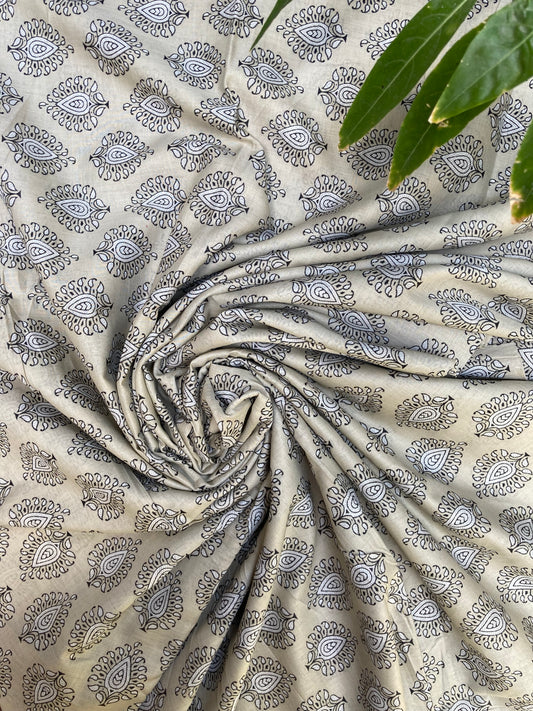 Beechtree All-Over 2-Piece Unstitched Lawn Suit – Ivory & Blue
