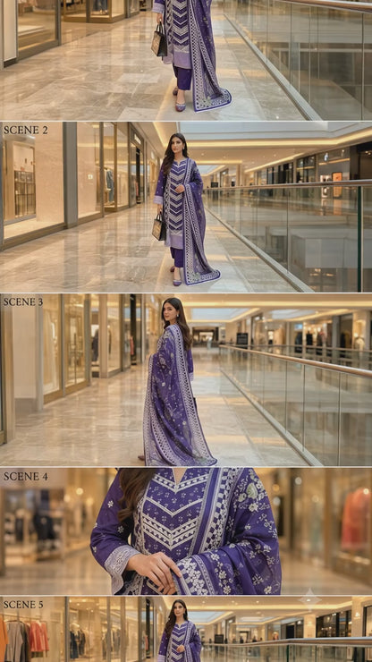 luxury embroidered suite unstitched collection