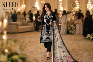 Nureh Riaz Arts Luxury Embroidered 3pc - Design 25