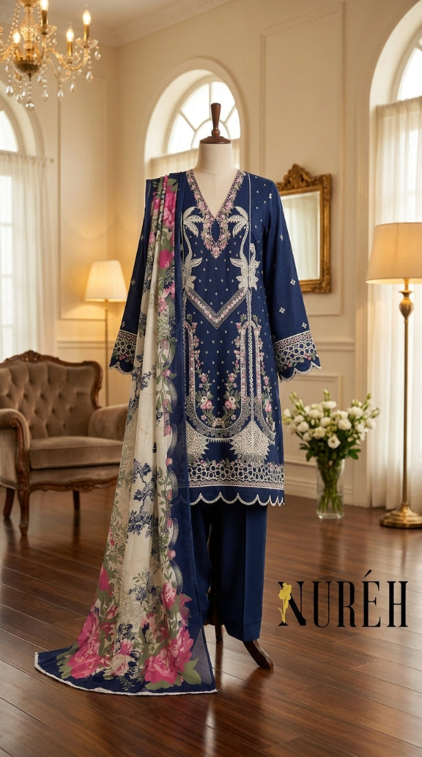 Stylish short peplum kurti with gharara set from Wirsa Fabric